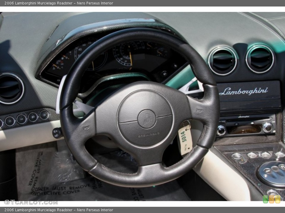 Nero Perseus Interior Steering Wheel for the 2006 Lamborghini Murcielago Roadster #66531864