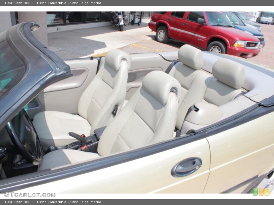 Sand Beige Interior Photo for the 1998 Saab 900 SE Turbo Convertible #66532239