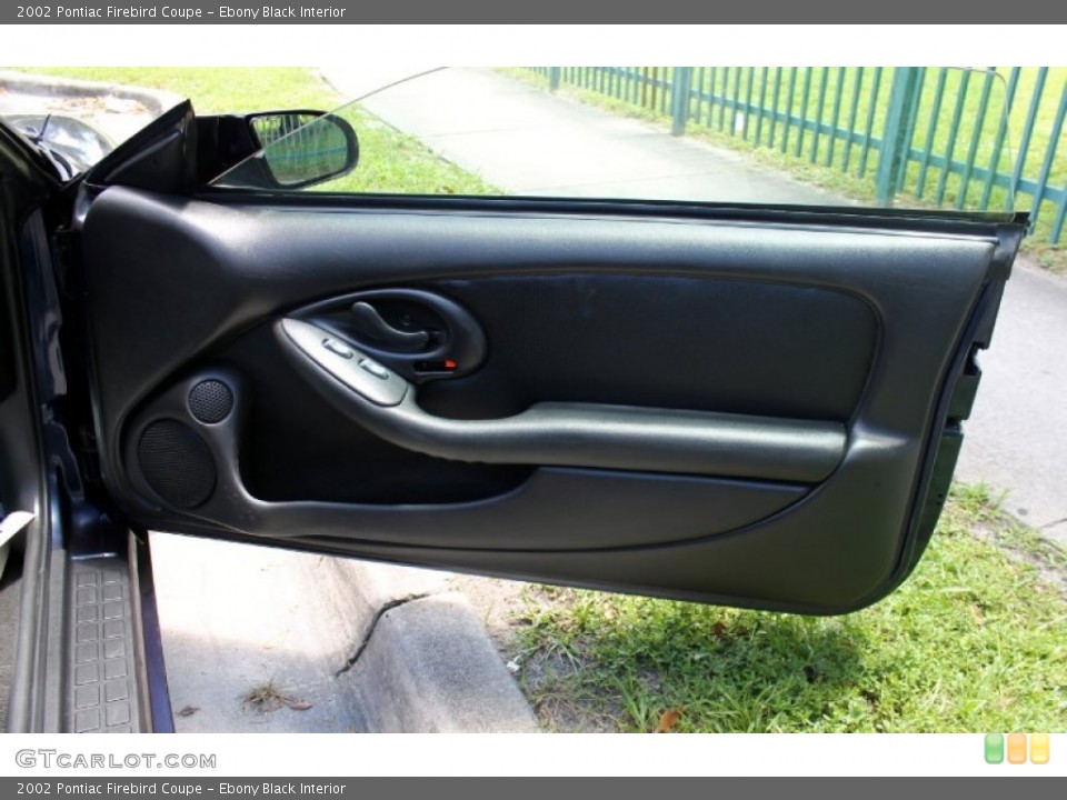 Ebony Black Interior Door Panel for the 2002 Pontiac Firebird Coupe #66532812
