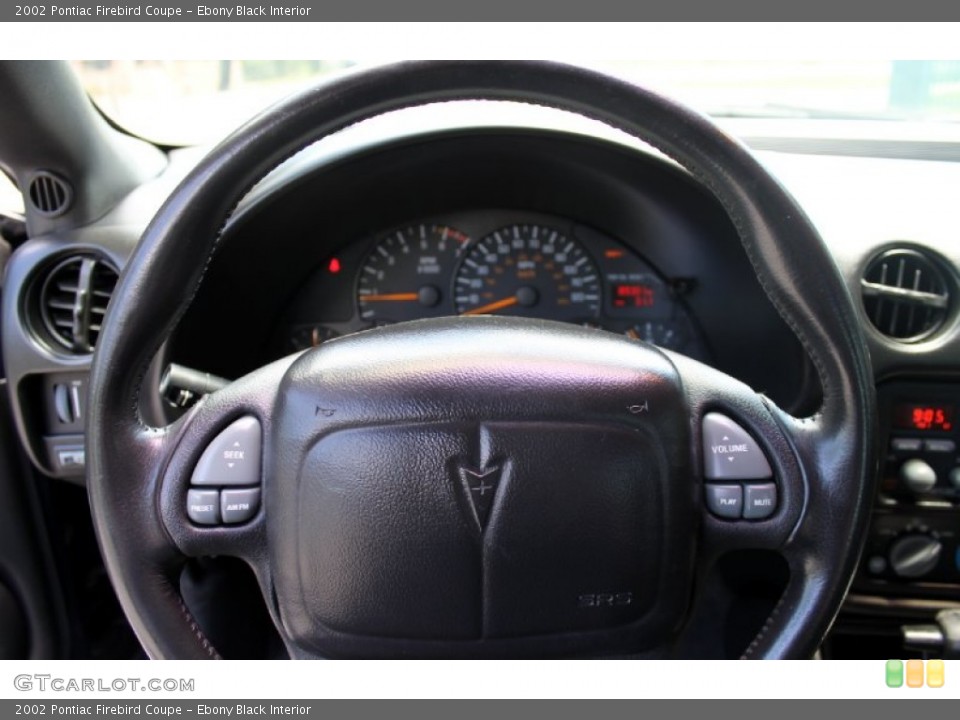 Ebony Black Interior Steering Wheel for the 2002 Pontiac Firebird Coupe #66532980