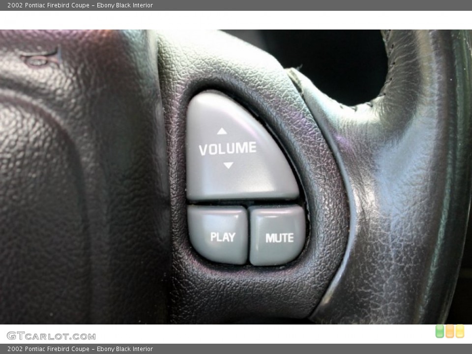 Ebony Black Interior Controls for the 2002 Pontiac Firebird Coupe #66533012