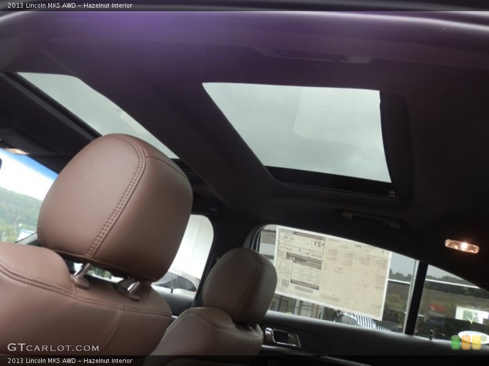 Hazelnut Interior Sunroof for the 2013 Lincoln MKS AWD #66533910
