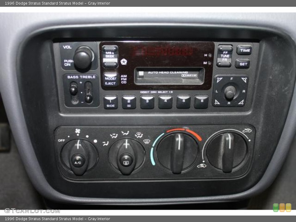 Gray Interior Controls for the 1996 Dodge Stratus  #66534803