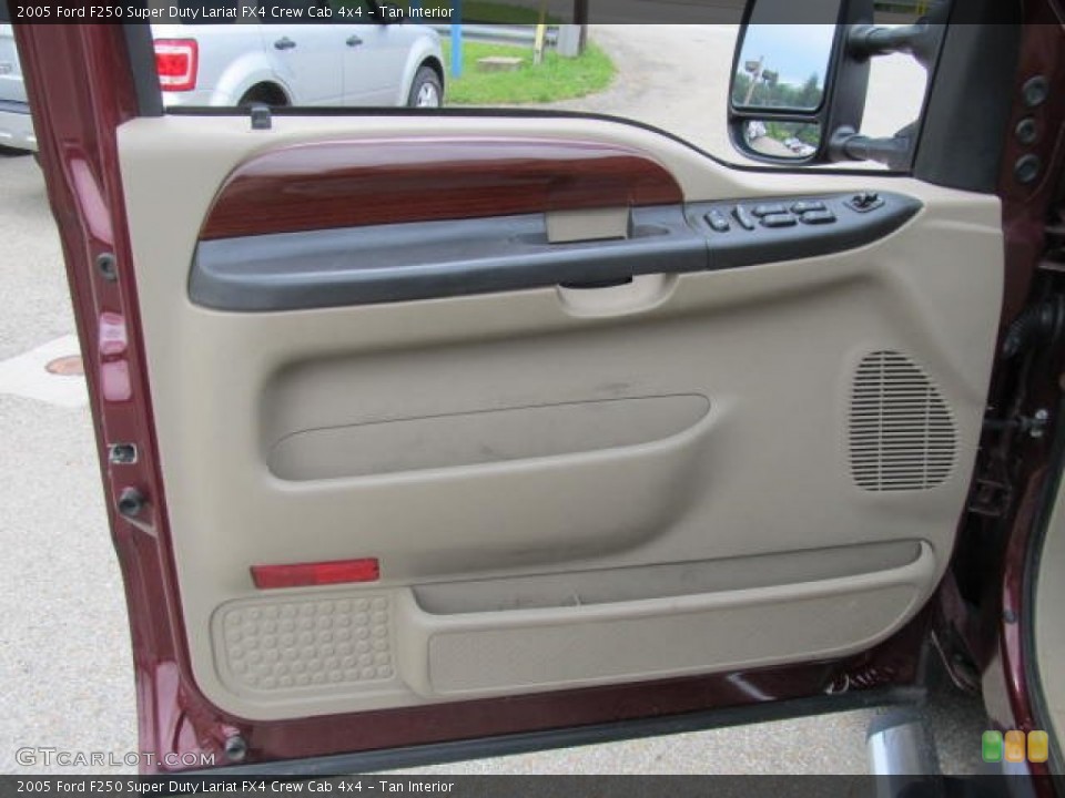 Tan Interior Door Panel for the 2005 Ford F250 Super Duty Lariat FX4 Crew Cab 4x4 #66535467