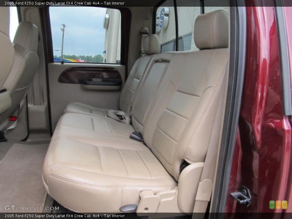 Tan Interior Rear Seat for the 2005 Ford F250 Super Duty Lariat FX4 Crew Cab 4x4 #66535491