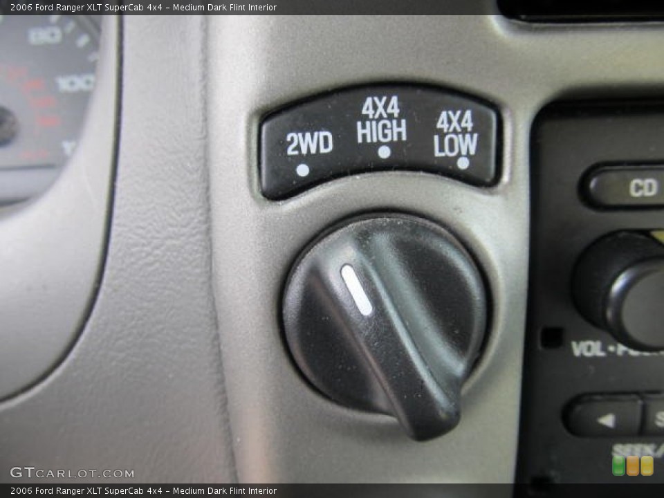 Medium Dark Flint Interior Controls for the 2006 Ford Ranger XLT SuperCab 4x4 #66535608