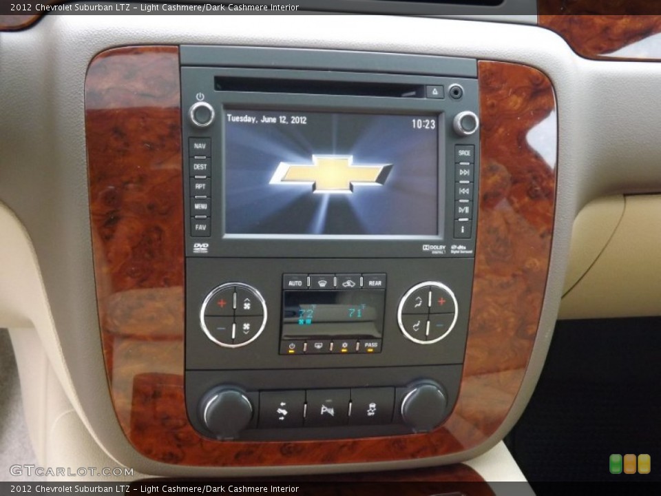 Light Cashmere/Dark Cashmere Interior Controls for the 2012 Chevrolet Suburban LTZ #66535677