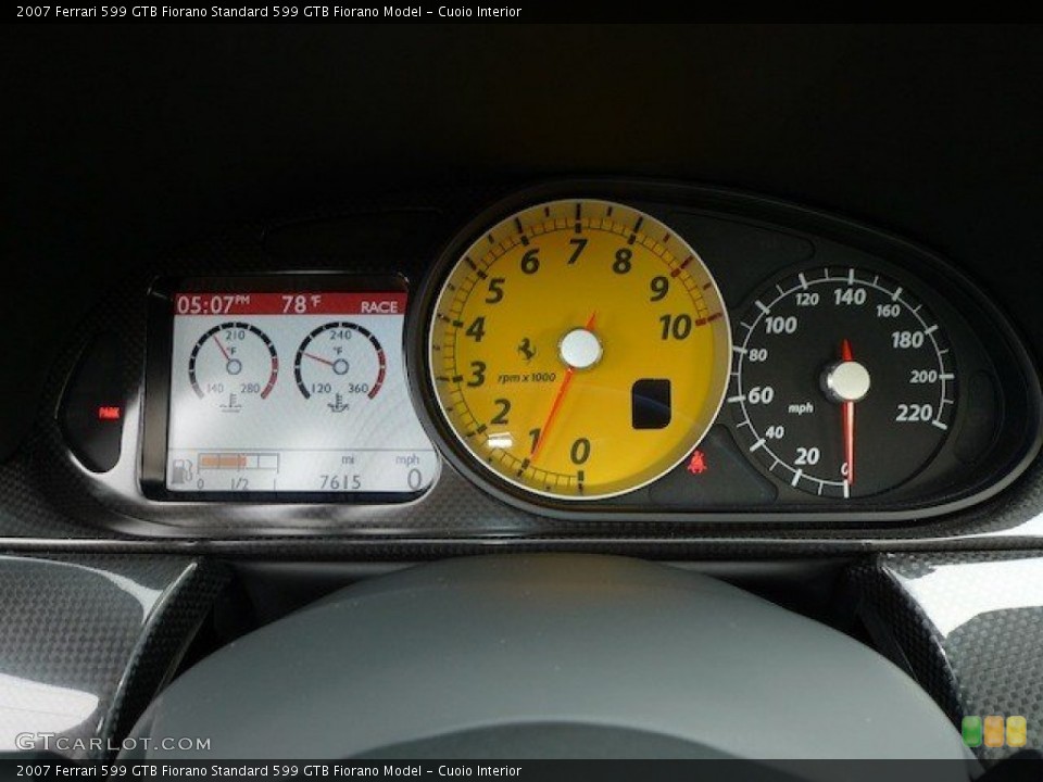 Cuoio Interior Gauges for the 2007 Ferrari 599 GTB Fiorano  #66536403