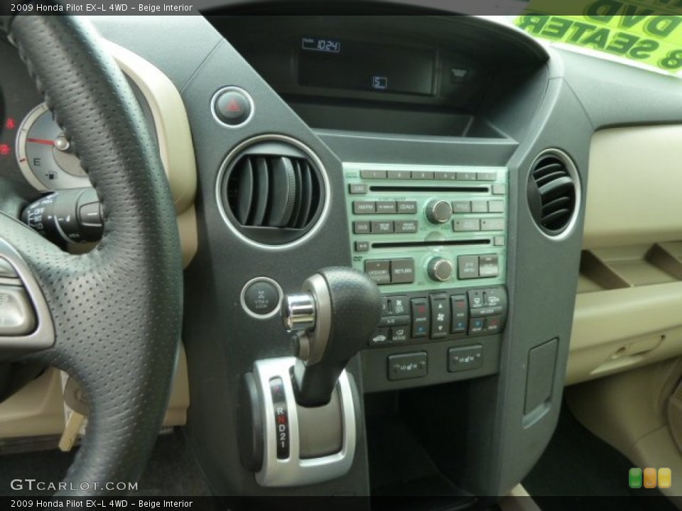 Beige Interior Controls for the 2009 Honda Pilot EX-L 4WD #66538824