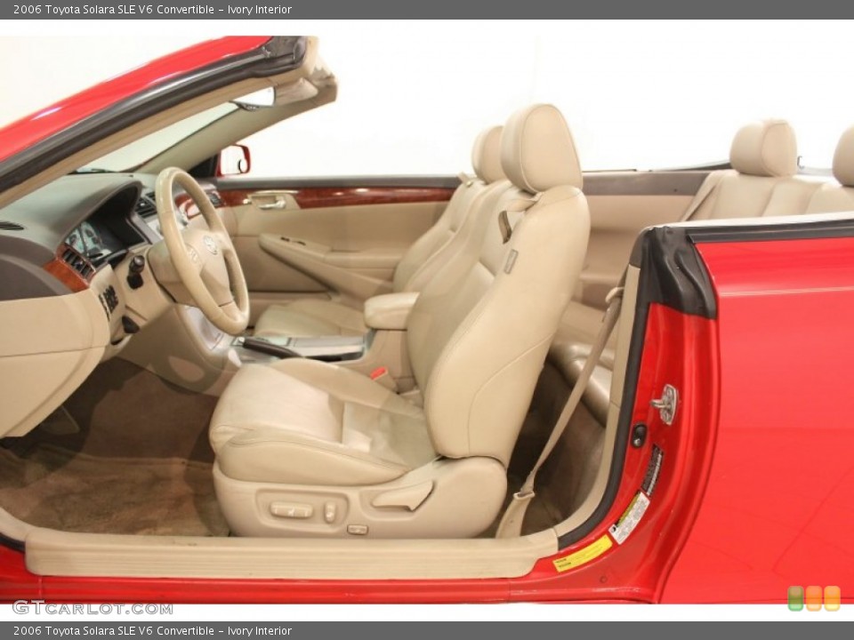 Ivory Interior Photo for the 2006 Toyota Solara SLE V6 Convertible #66539991