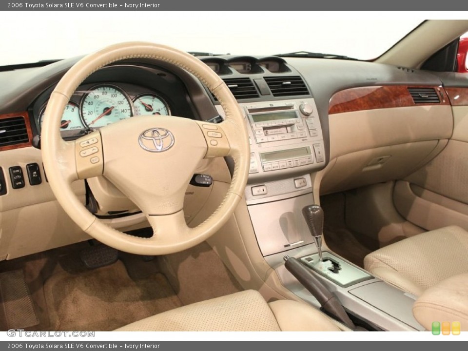 Ivory Interior Dashboard for the 2006 Toyota Solara SLE V6 Convertible #66540003