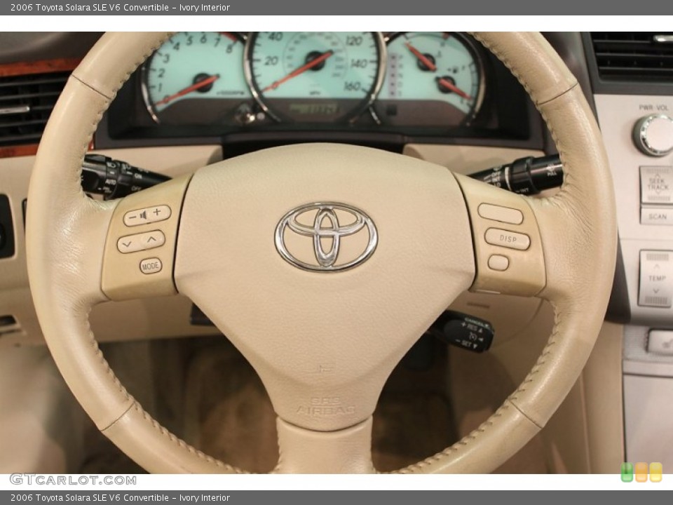 Ivory Interior Steering Wheel for the 2006 Toyota Solara SLE V6 Convertible #66540009