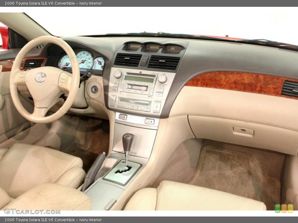 Ivory Interior Dashboard for the 2006 Toyota Solara SLE V6 Convertible #66540054