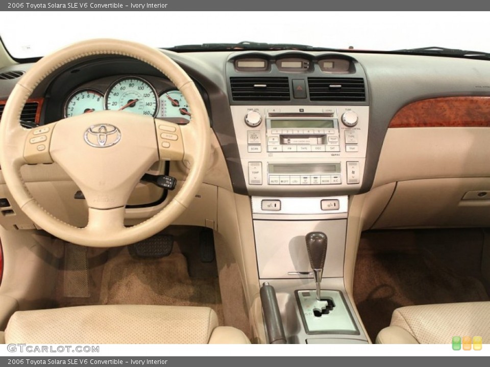 Ivory Interior Dashboard for the 2006 Toyota Solara SLE V6 Convertible #66540090