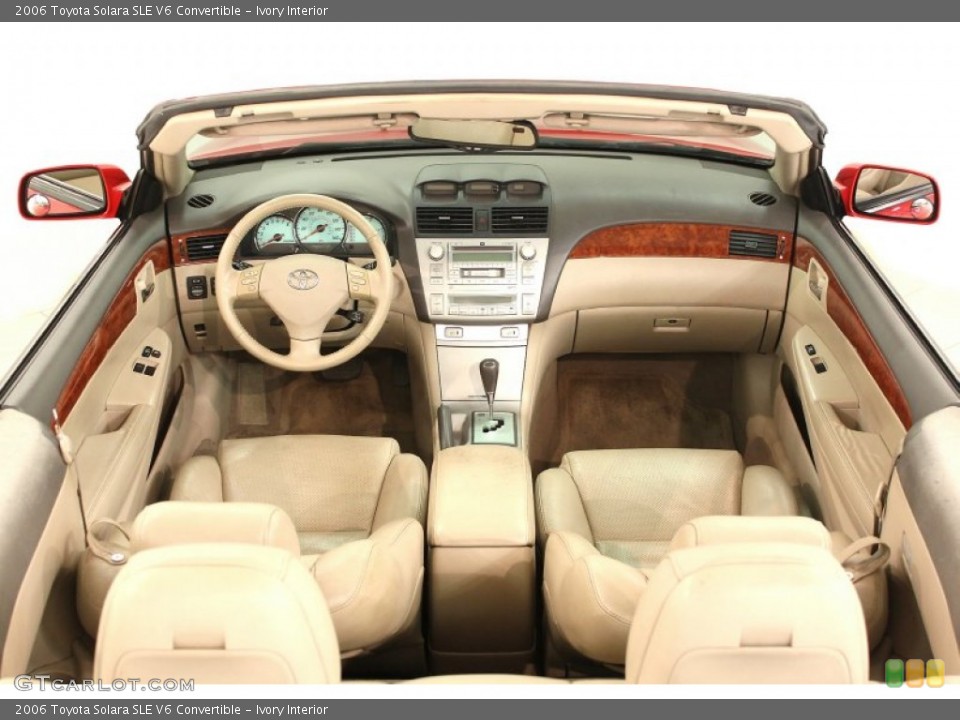 Ivory Interior Dashboard for the 2006 Toyota Solara SLE V6 Convertible #66540111