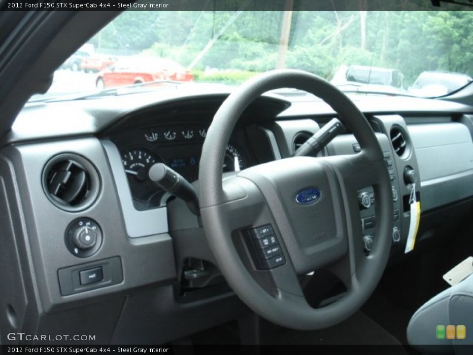 Steel Gray Interior Steering Wheel for the 2012 Ford F150 STX SuperCab 4x4 #66540867