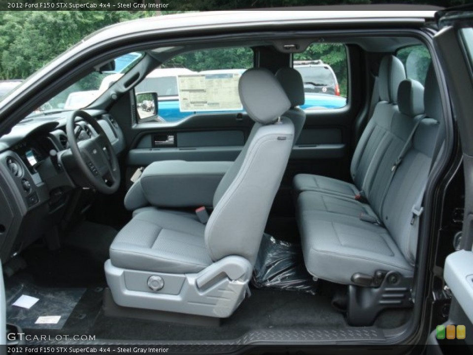 Steel Gray Interior Photo for the 2012 Ford F150 STX SuperCab 4x4 #66540909