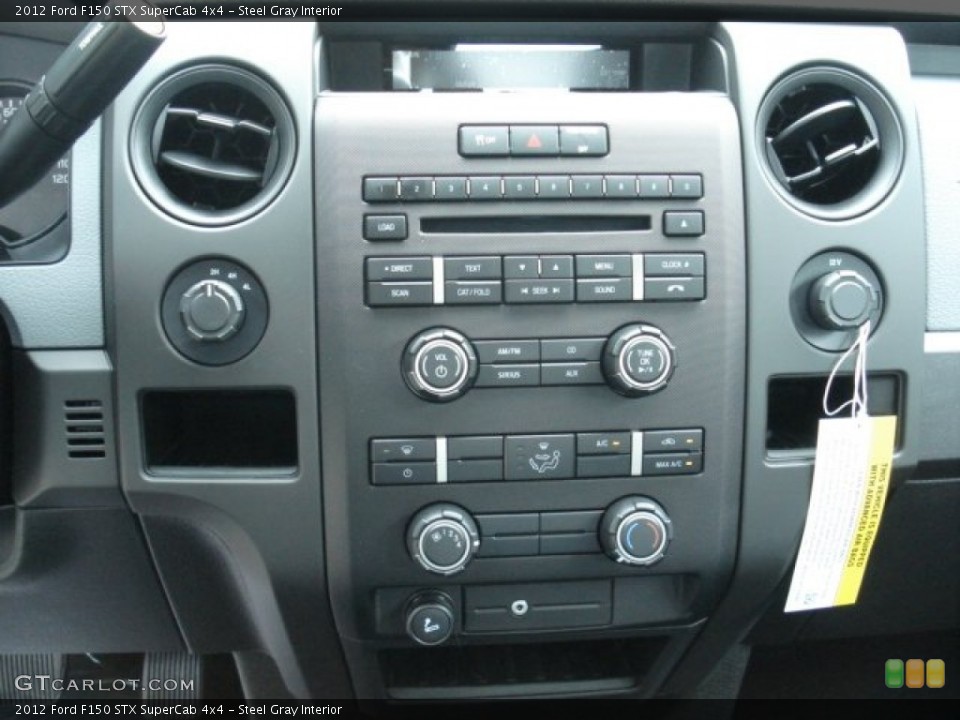 Steel Gray Interior Controls for the 2012 Ford F150 STX SuperCab 4x4 #66540918