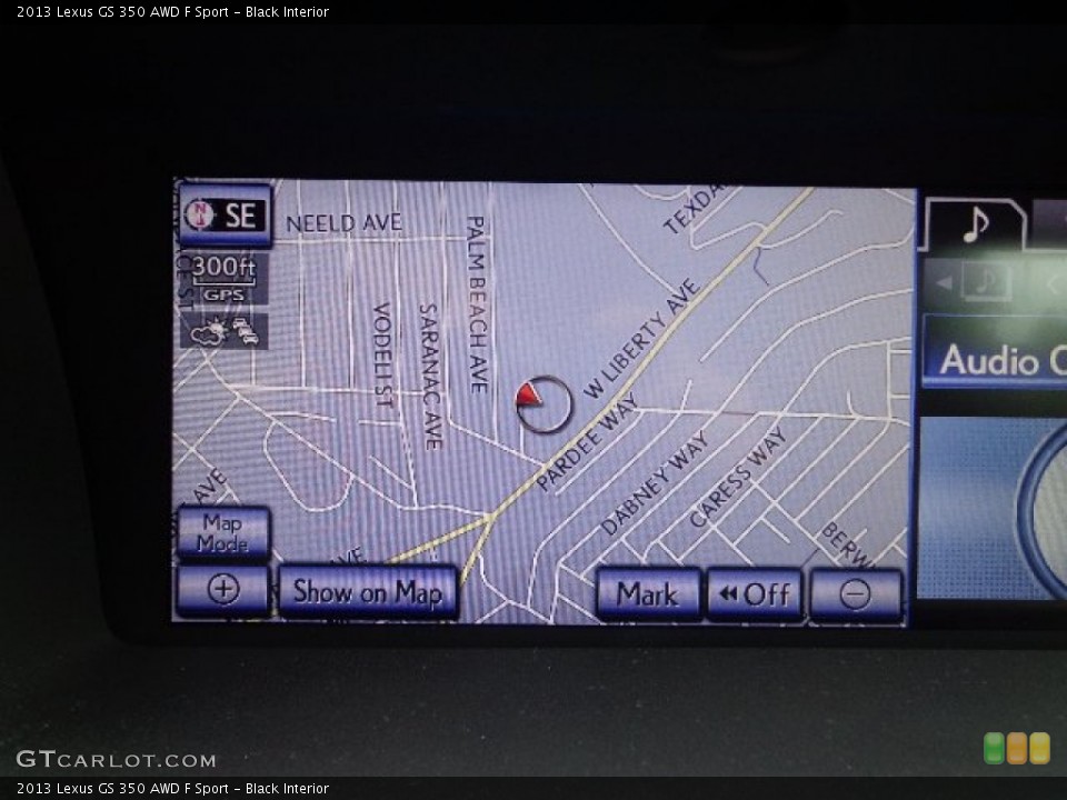 Black Interior Navigation for the 2013 Lexus GS 350 AWD F Sport #66541857