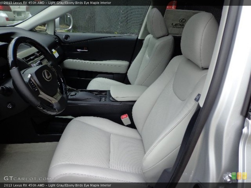Light Gray/Ebony Birds Eye Maple Interior Photo for the 2013 Lexus RX 450h AWD #66541932