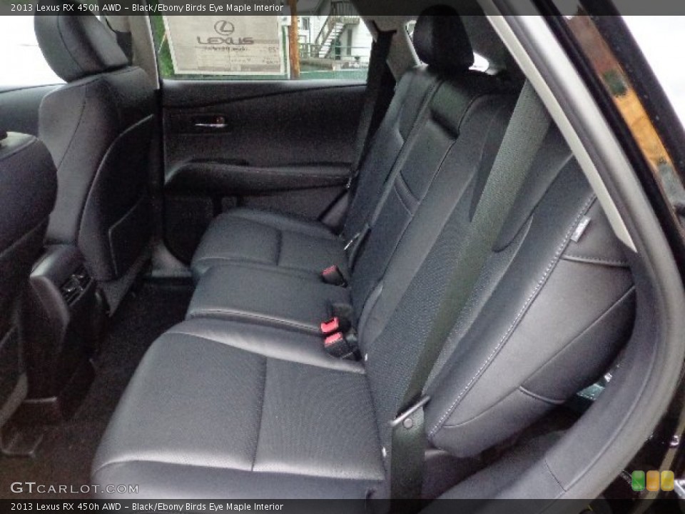 Black/Ebony Birds Eye Maple Interior Photo for the 2013 Lexus RX 450h AWD #66542064