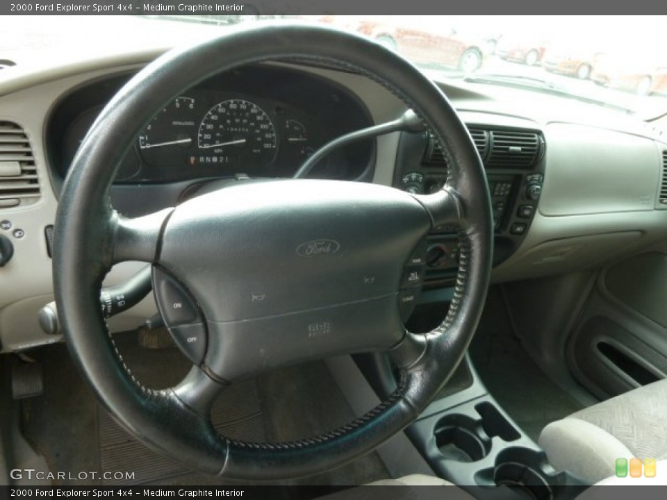 Medium Graphite Interior Steering Wheel for the 2000 Ford Explorer Sport 4x4 #66542334