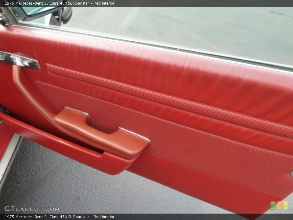 Red Interior Door Panel for the 1975 Mercedes-Benz SL Class 450 SL Roadster #66542433