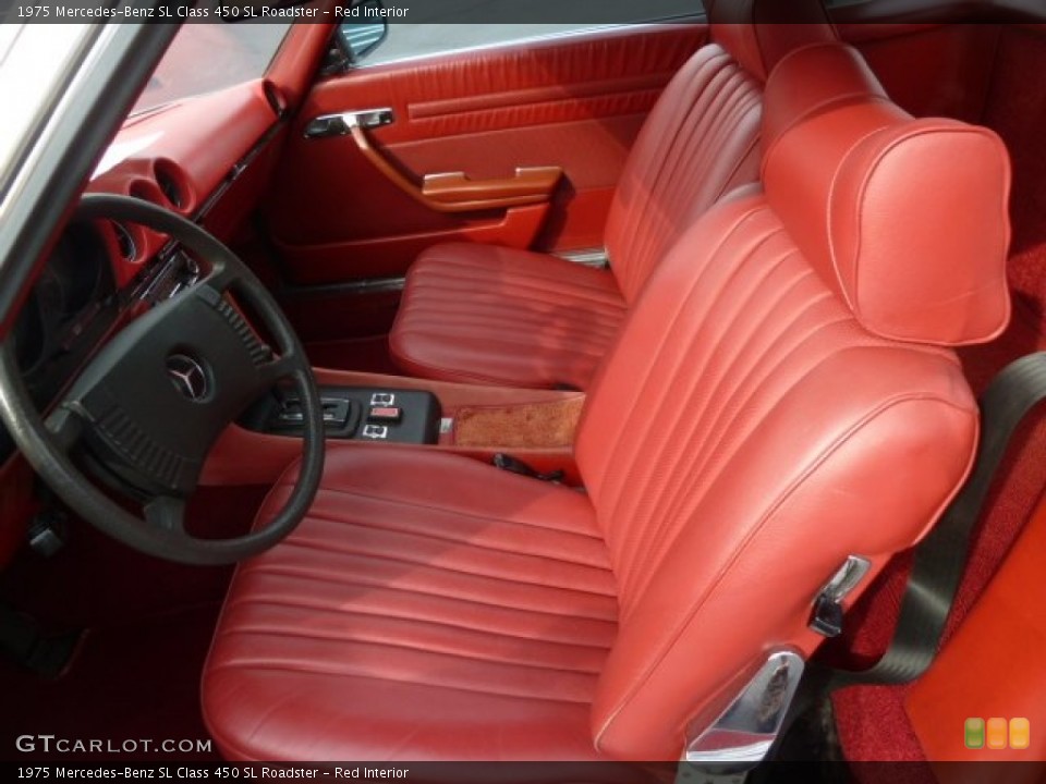 Red 1975 Mercedes-Benz SL Class Interiors