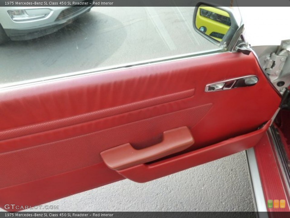 Red Interior Door Panel for the 1975 Mercedes-Benz SL Class 450 SL Roadster #66542457