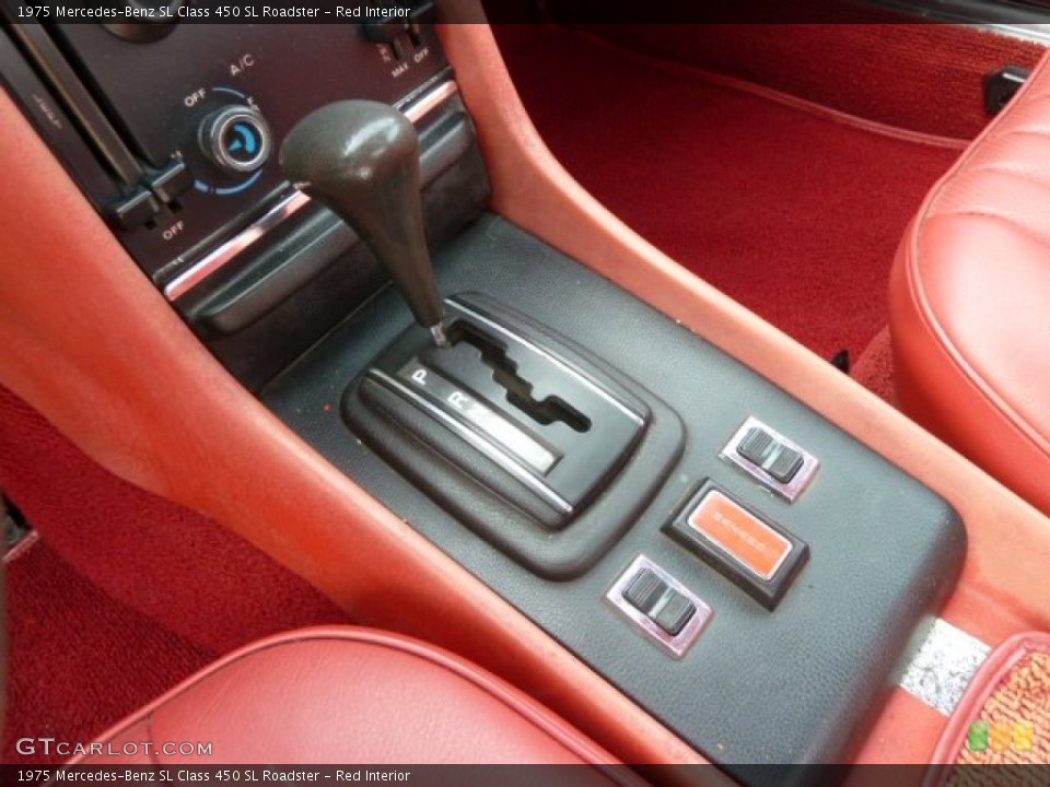 Red Interior Transmission for the 1975 Mercedes-Benz SL Class 450 SL Roadster #66542462