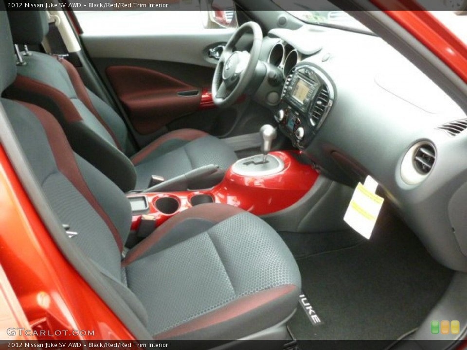 Black/Red/Red Trim Interior Photo for the 2012 Nissan Juke SV AWD #66542727