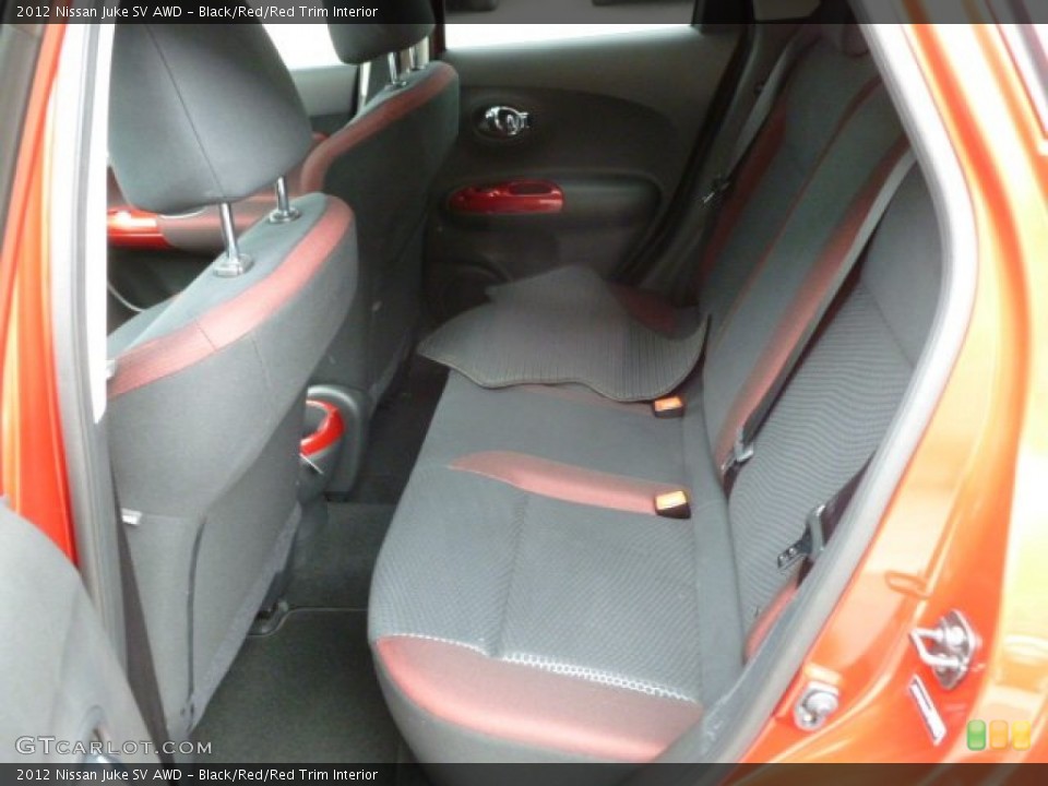 Black/Red/Red Trim Interior Photo for the 2012 Nissan Juke SV AWD #66542751