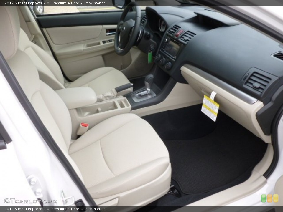 Ivory Interior Photo for the 2012 Subaru Impreza 2.0i Premium 4 Door #66543228