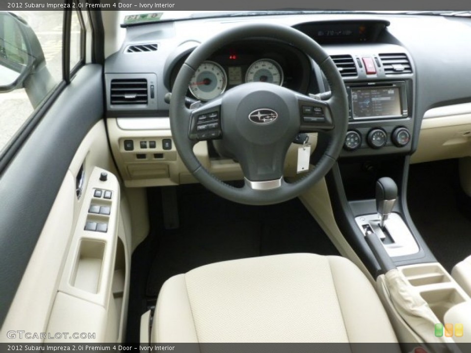 Ivory Interior Dashboard for the 2012 Subaru Impreza 2.0i Premium 4 Door #66543252
