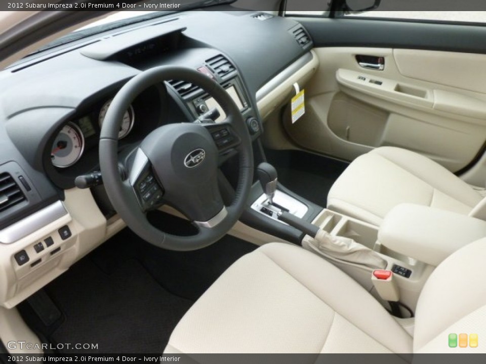Ivory Interior Photo for the 2012 Subaru Impreza 2.0i Premium 4 Door #66543264