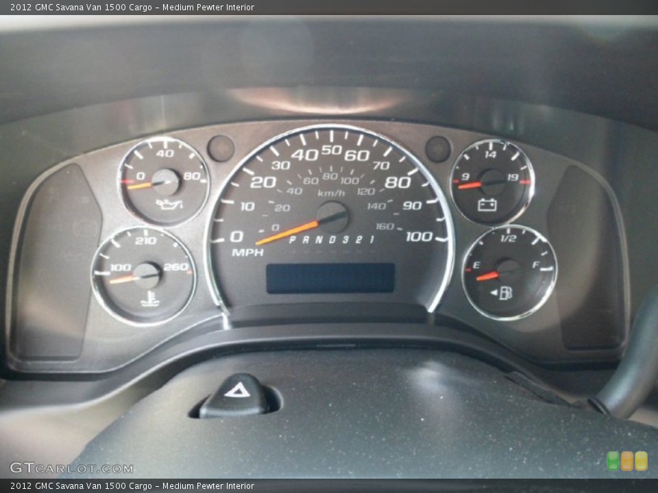 Medium Pewter Interior Gauges for the 2012 GMC Savana Van 1500 Cargo #66544485