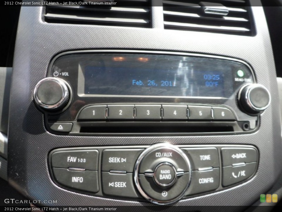 Jet Black/Dark Titanium Interior Audio System for the 2012 Chevrolet Sonic LTZ Hatch #66545241