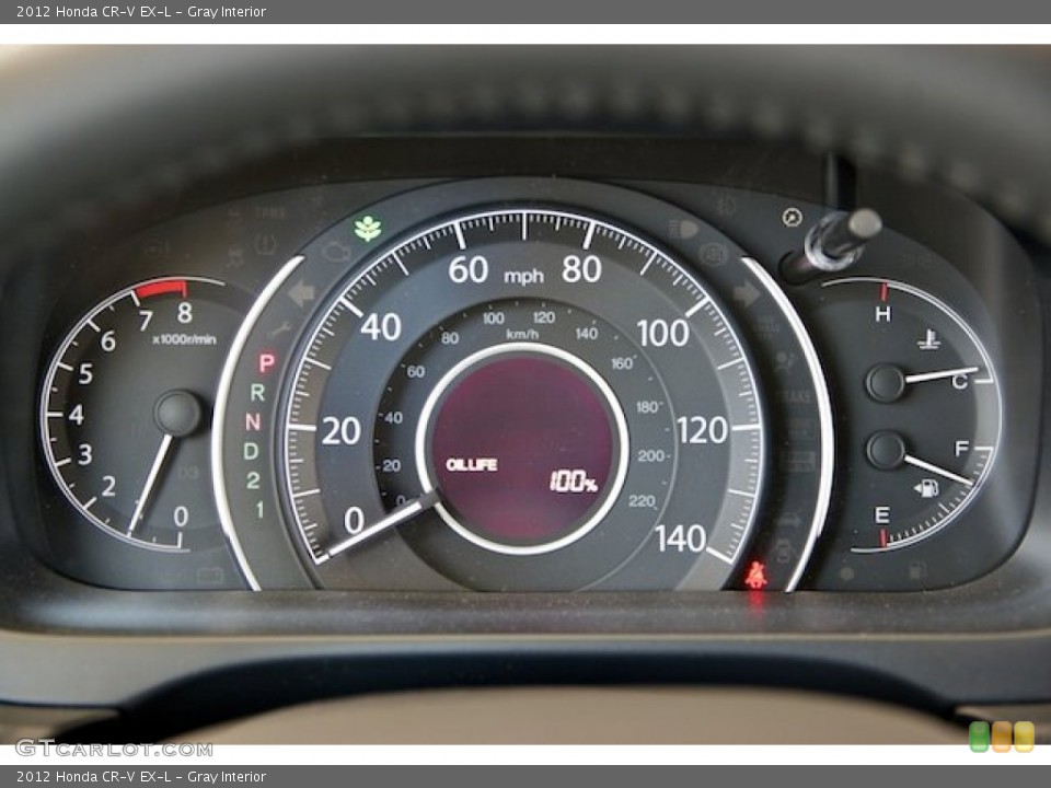 Gray Interior Gauges for the 2012 Honda CR-V EX-L #66546784