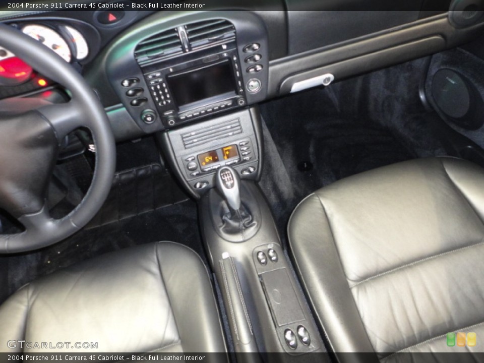 Black Full Leather Interior Controls for the 2004 Porsche 911 Carrera 4S Cabriolet #66552289