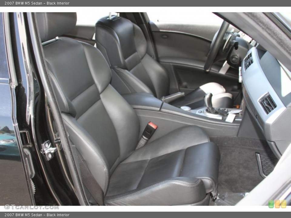 Black Interior Front Seat for the 2007 BMW M5 Sedan #66553282