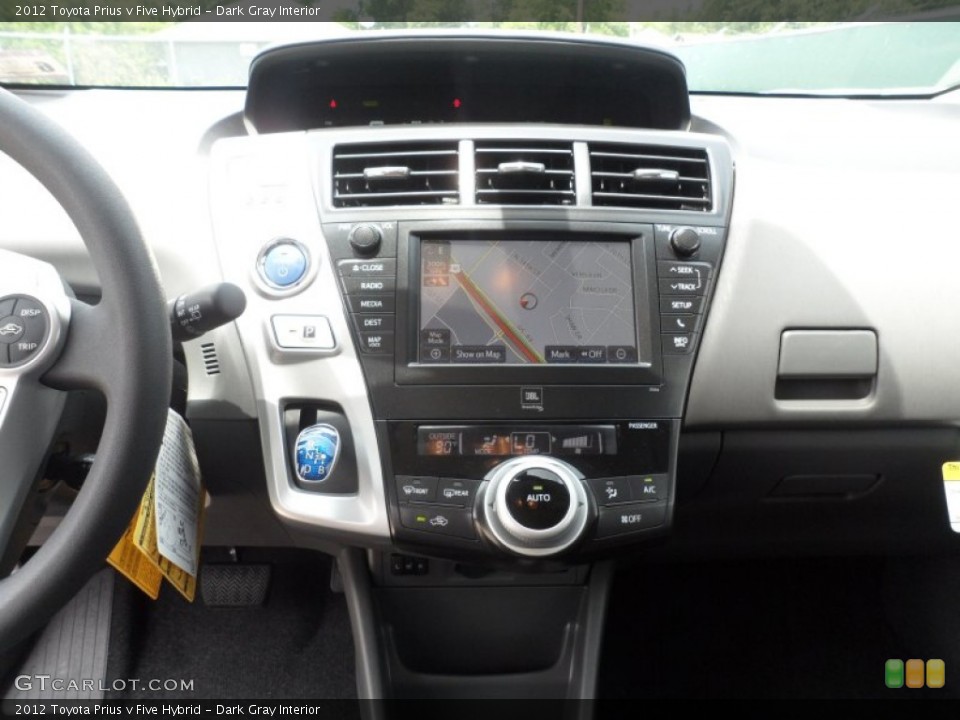 Dark Gray Interior Navigation for the 2012 Toyota Prius v Five Hybrid #66553399