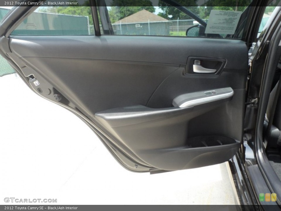 Black/Ash Interior Door Panel for the 2012 Toyota Camry SE #66553588