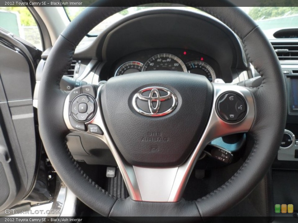 Black/Ash Interior Steering Wheel for the 2012 Toyota Camry SE #66553630