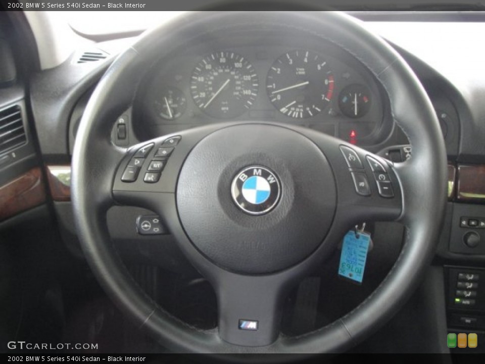 Black Interior Steering Wheel for the 2002 BMW 5 Series 540i Sedan #66557527
