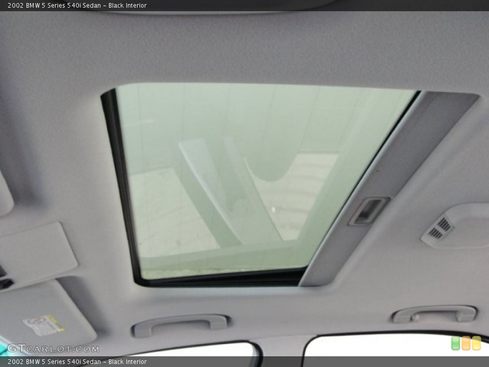 Black Interior Sunroof for the 2002 BMW 5 Series 540i Sedan #66557574