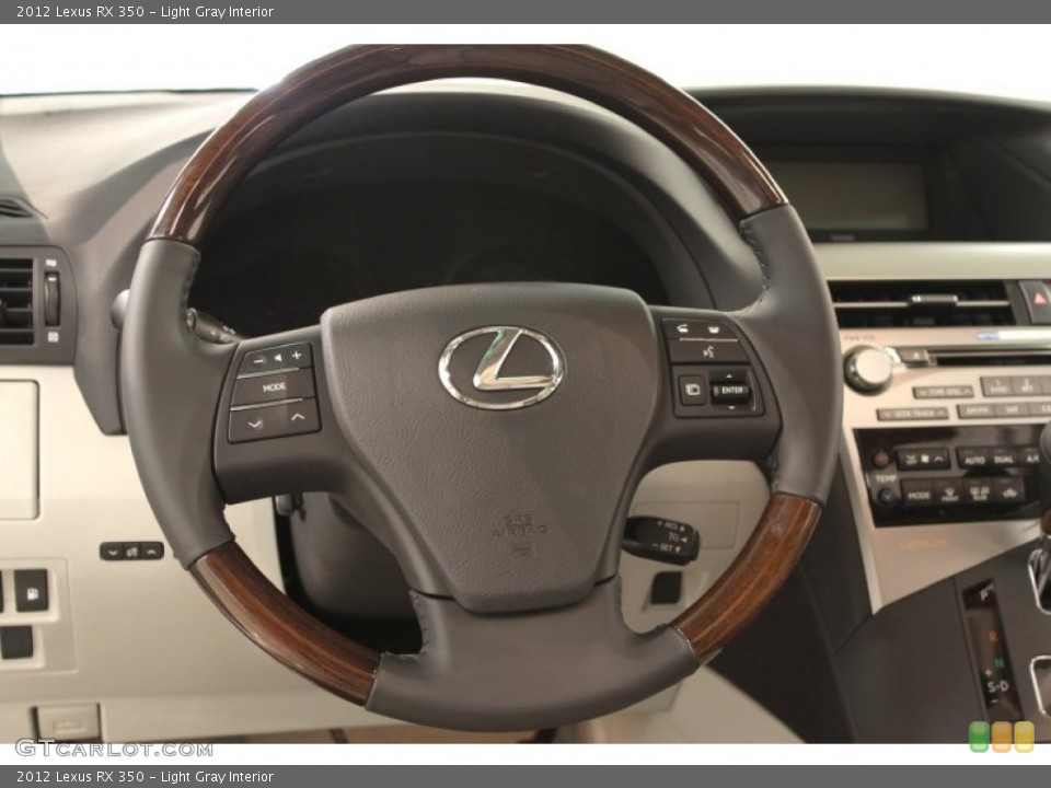 Light Gray Interior Steering Wheel for the 2012 Lexus RX 350 #66560211