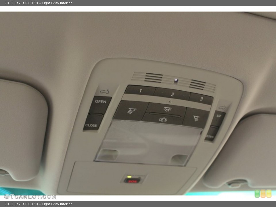 Light Gray Interior Controls for the 2012 Lexus RX 350 #66560226