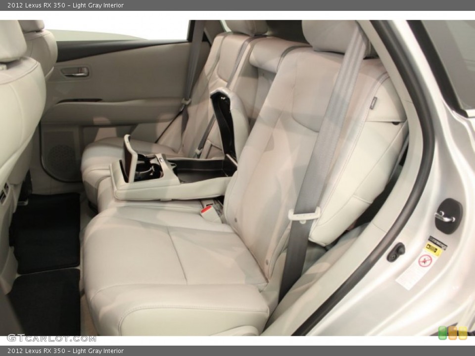 Light Gray Interior Rear Seat for the 2012 Lexus RX 350 #66560277