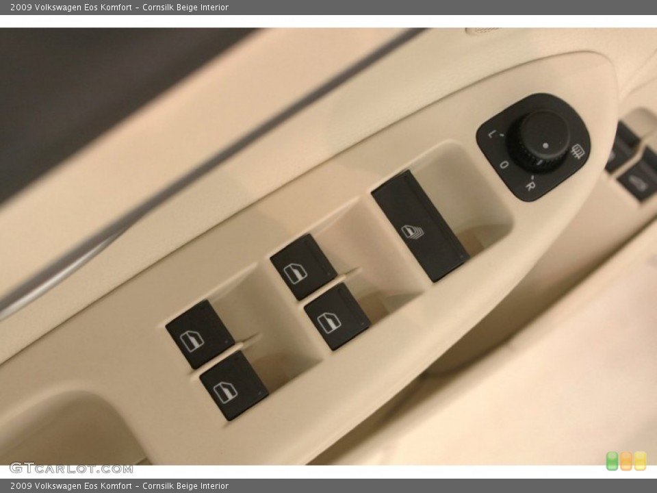 Cornsilk Beige Interior Controls for the 2009 Volkswagen Eos Komfort #66561261