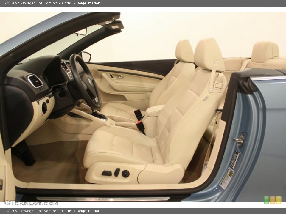 Cornsilk Beige Interior Front Seat for the 2009 Volkswagen Eos Komfort #66561276